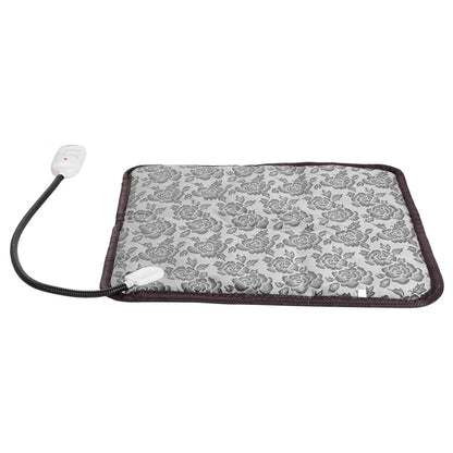 1Pc Pet Heating Pad Dog Cat Electric Heating Mat Waterproof Adjustable Warming Blanket with Chew Resistant Steel Cord Case