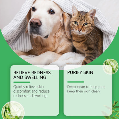 Pet Acne & Bumps Skin Cream, Soothing Skin for Dogs & Cats, Relief Redness Irritated Skin with Calendula & Ganoderma Extract